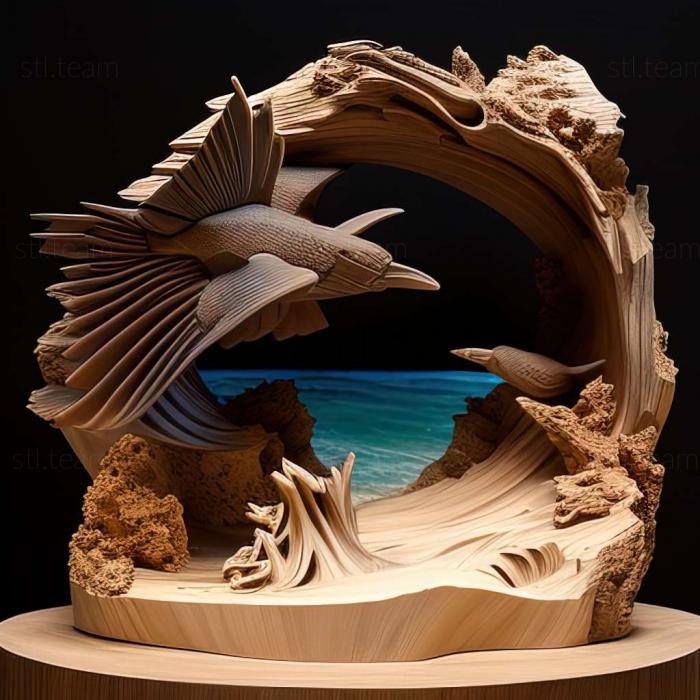 3D model Flying Fish Cove Christmas Island (STL)